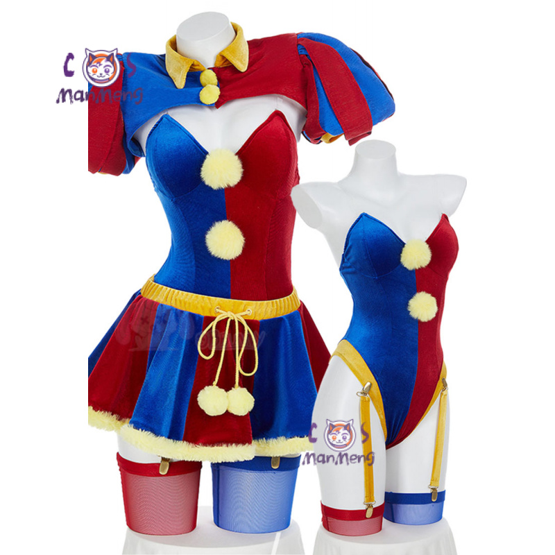 Anime Cosplay Girl Costume - Anime Amazing joker Girl Digital Circus