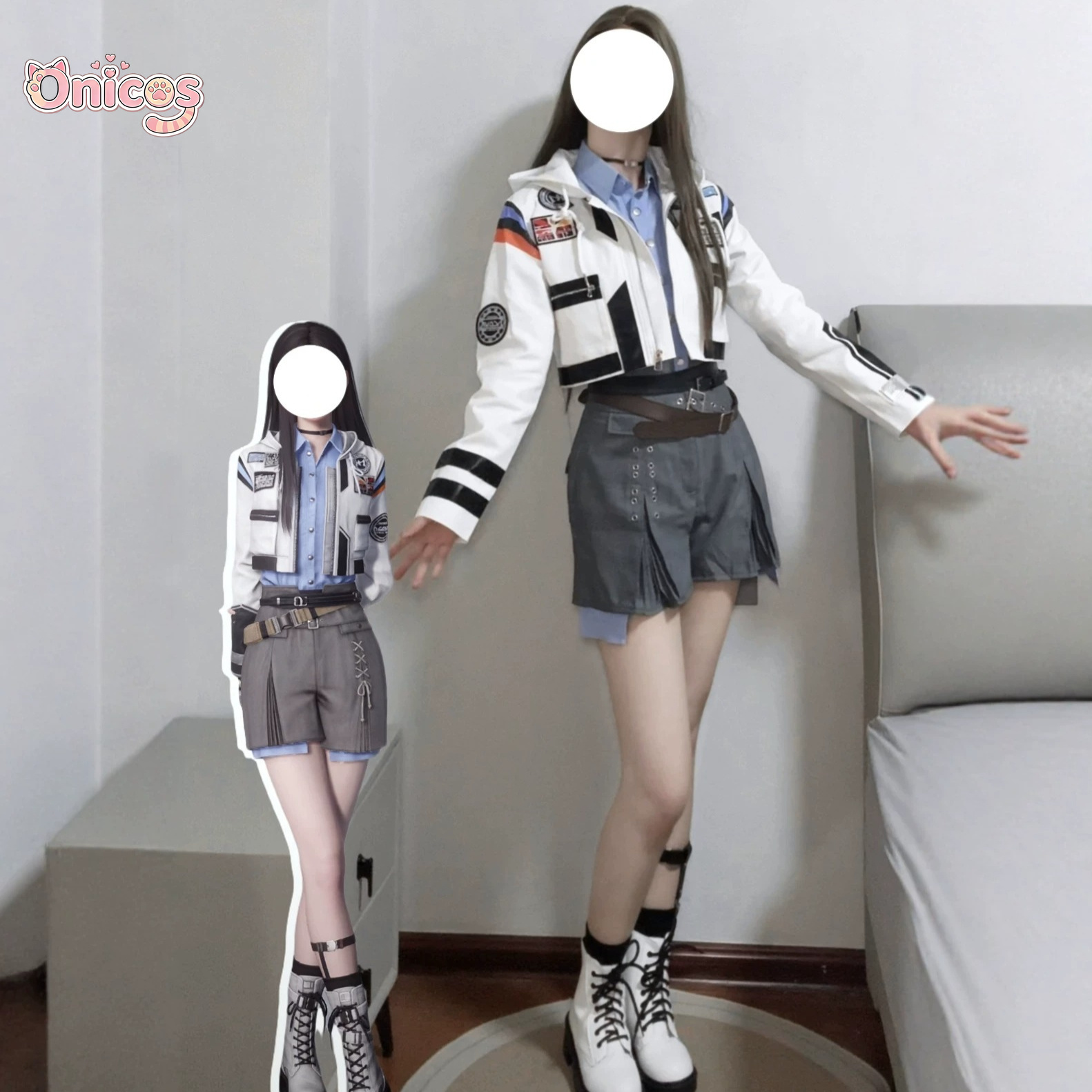 Anime Cosplay Girl Costume - Love and Deepspace Silent Protocol Hunter‌