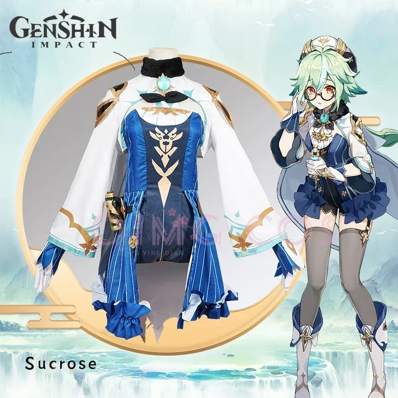 Anime Cosplay Dress - Genshin Impact Sucrose Cosplay Costume Adult