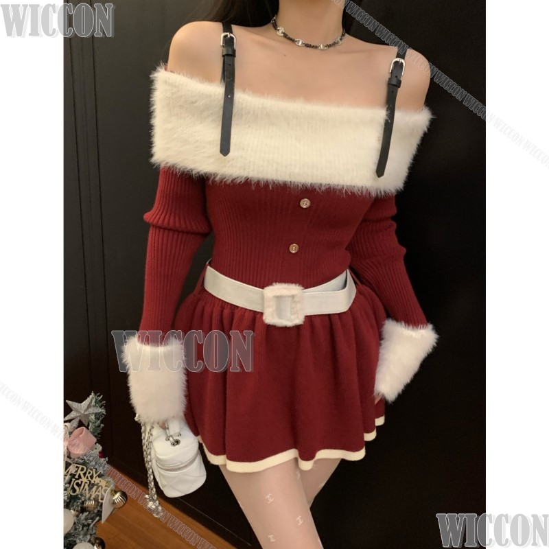 Anime Cosplay Events 2026 - 2026 Christmas Red Dress Anime Game