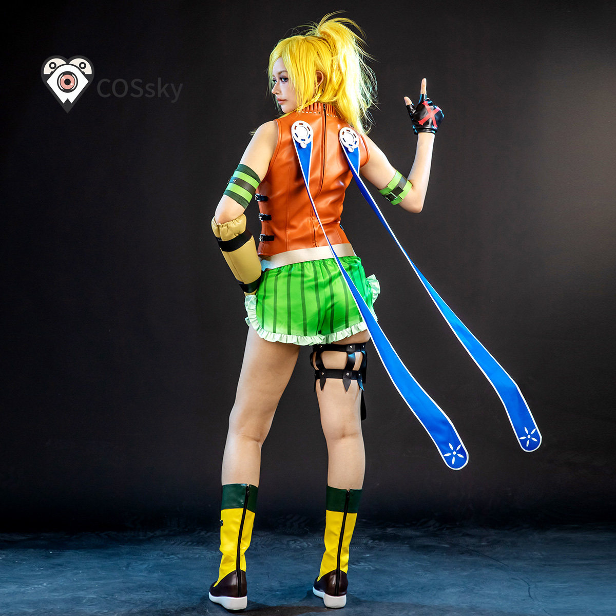 Anime Cosplay Girl Costume - Game Final Fantasy X Rikku Cosplay