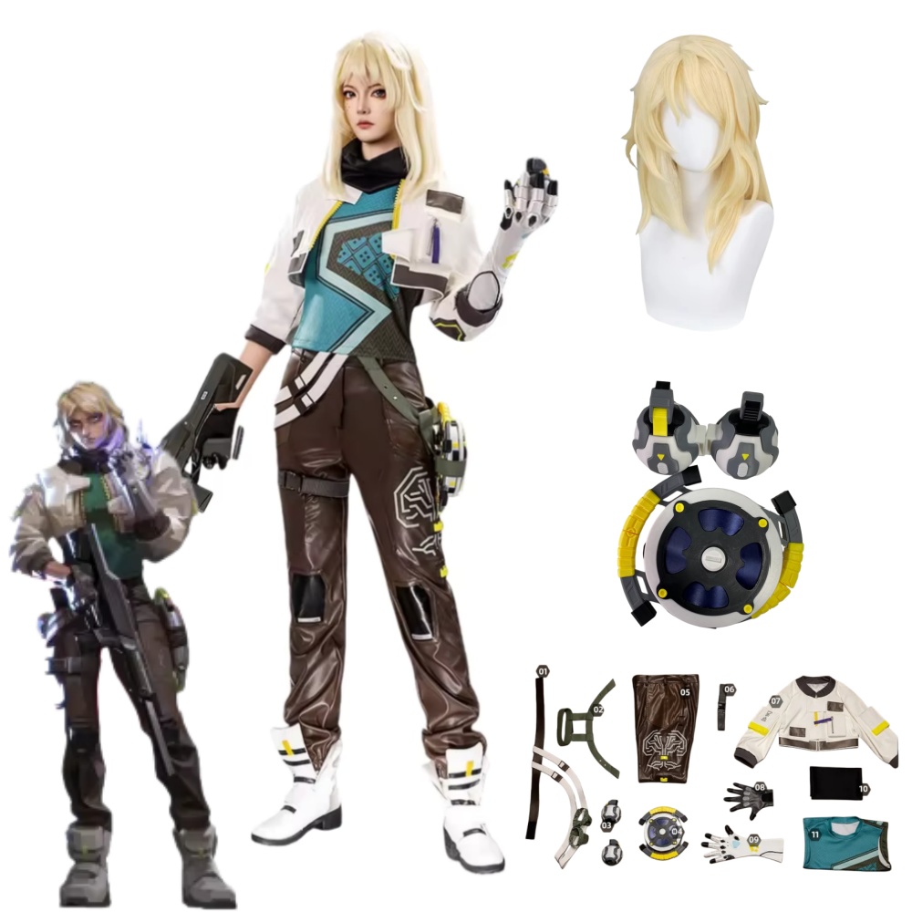 Anime Cosplay Girl Costume - Deadlock Cosplay Costume Props VALORANT Deadlock