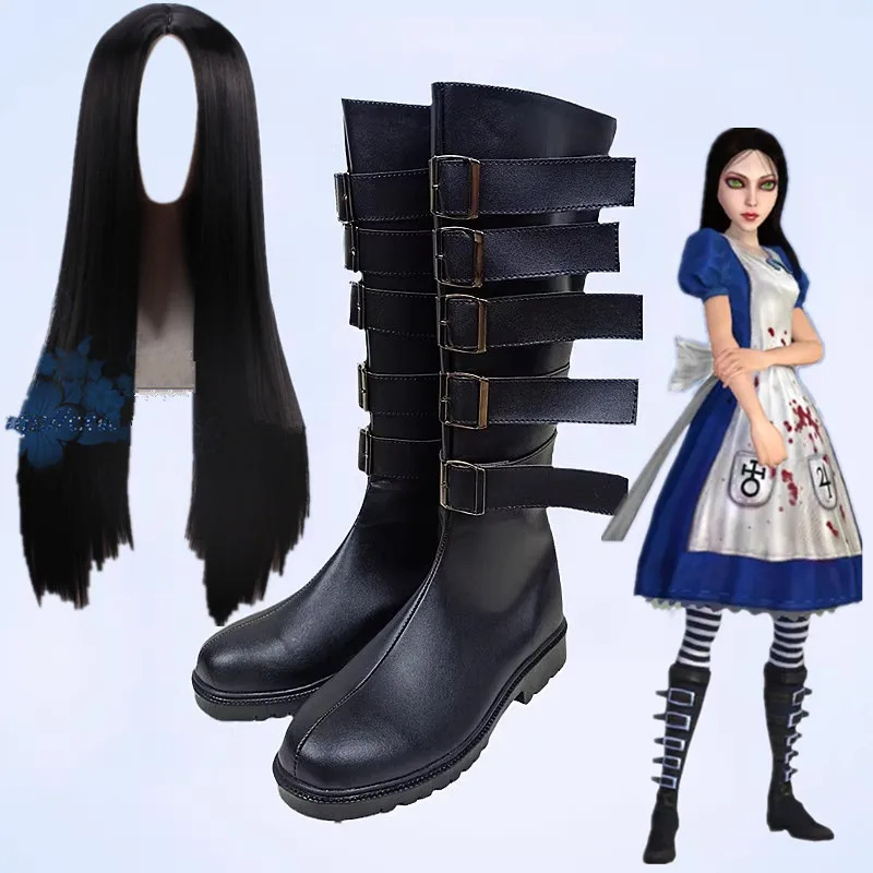 2025 11 Anime Alic-e Cosplay S - Anime Cosplay Long Black Hair 评论和价格