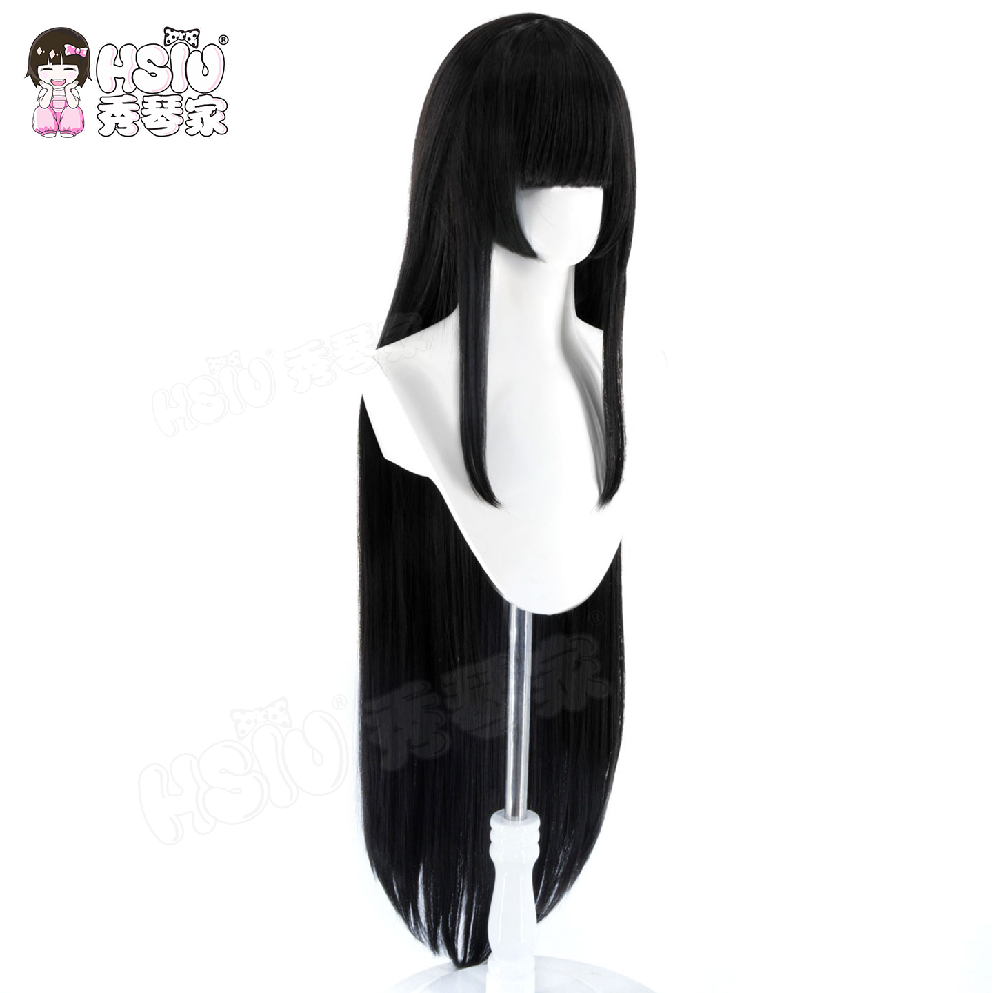 Kaguya Houraisan Cosplay Wig H - Anime Cosplay Long Black Hair 评论和价格