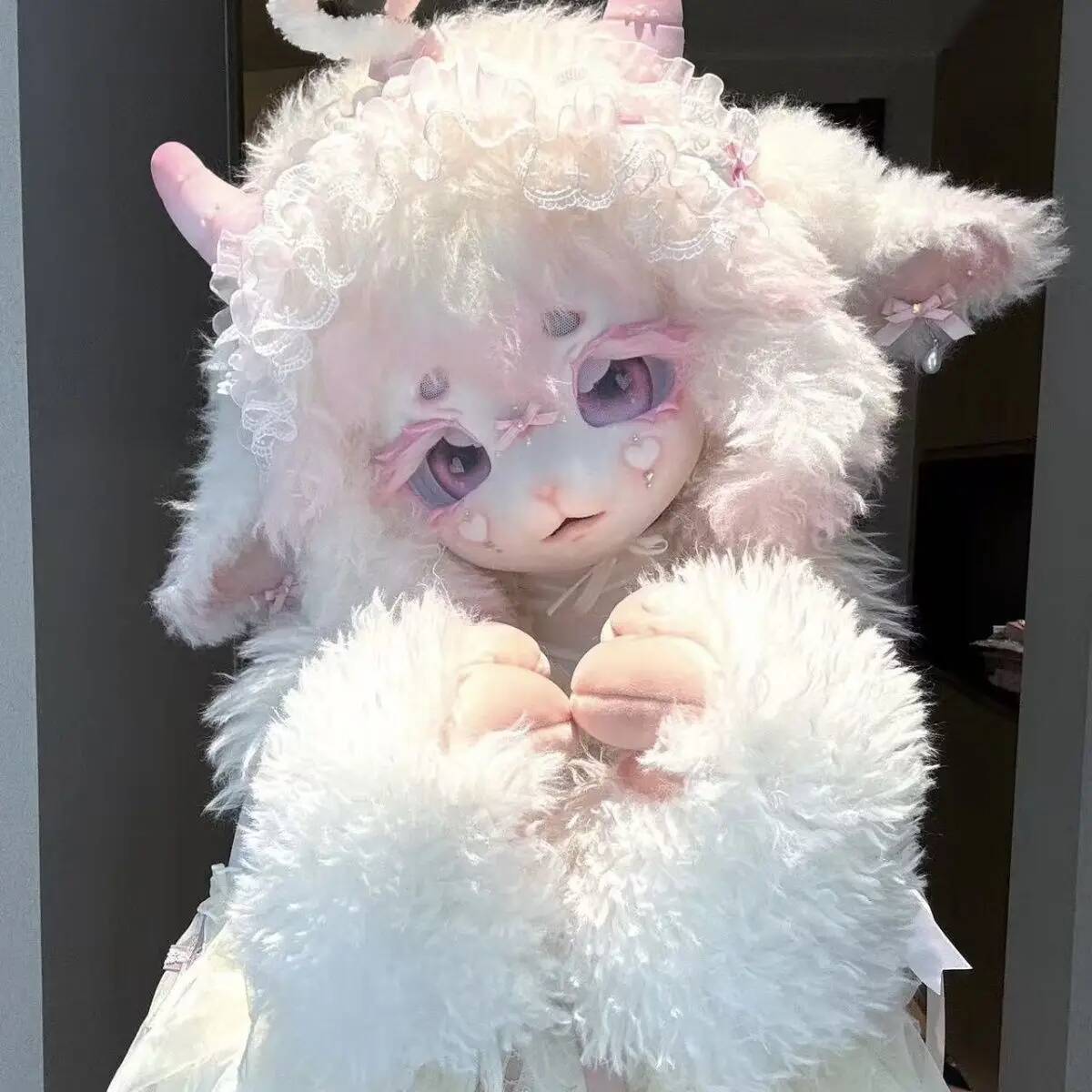 Handmade Kig Fursuit Head, Cut - Anime Cosplay Girl Costume 评论和价格