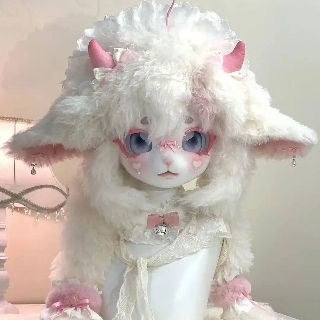 Handmade Kig Fursuit Head, Cut - Anime Cosplay Girl Costume 评论和价格