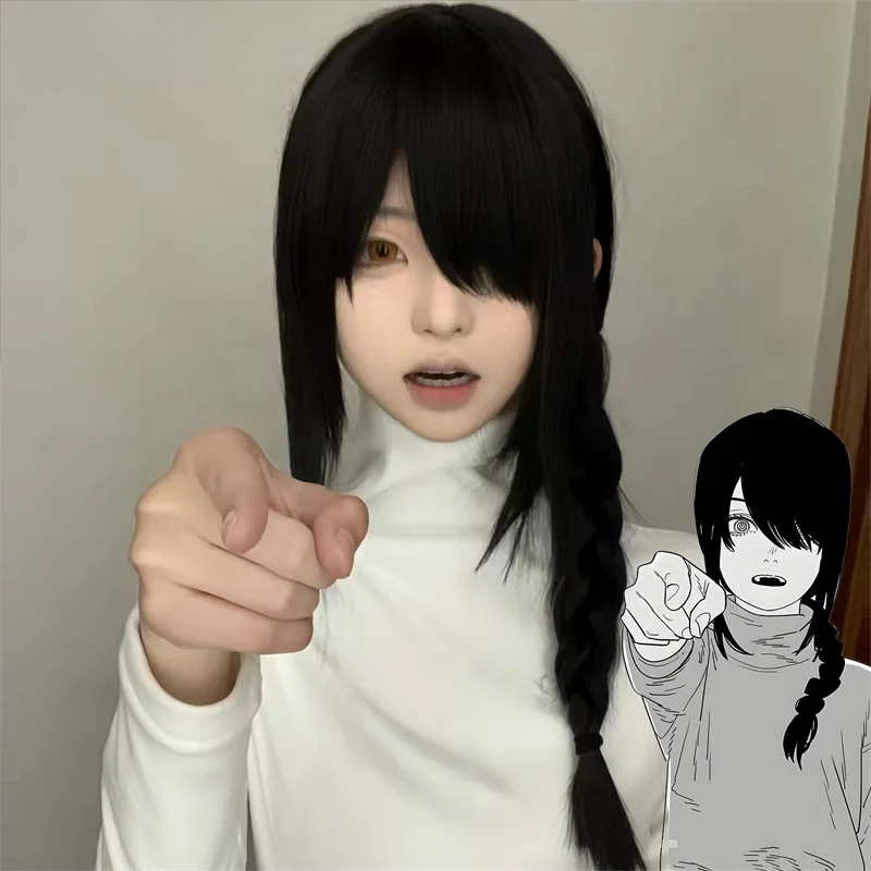 Anime Chainsaw Man Nayuta Adul - Anime Cosplay Long Black Hair 评论和价格