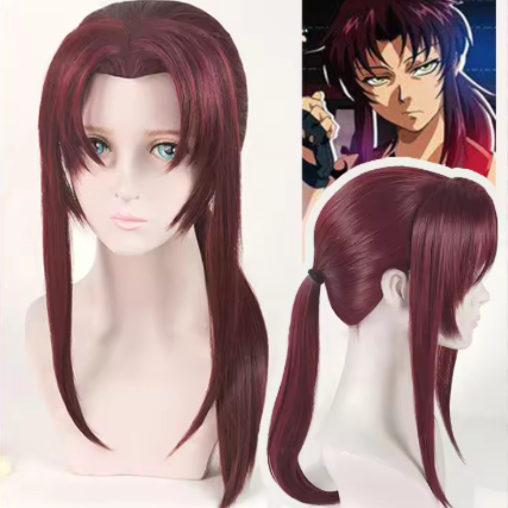 Brand New Black Lagoon Rebecca - Anime Cosplay Long Black Hair 评论和价格