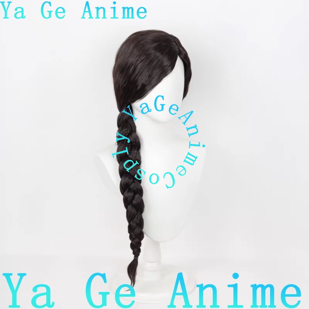 Cosplay Wig Side Part Scalp To - Anime Cosplay Long Black Hair 评论和价格