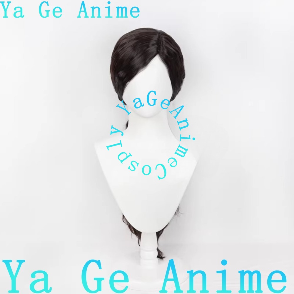 Cosplay Wig Side Part Scalp To - Anime Cosplay Long Black Hair 评论和价格