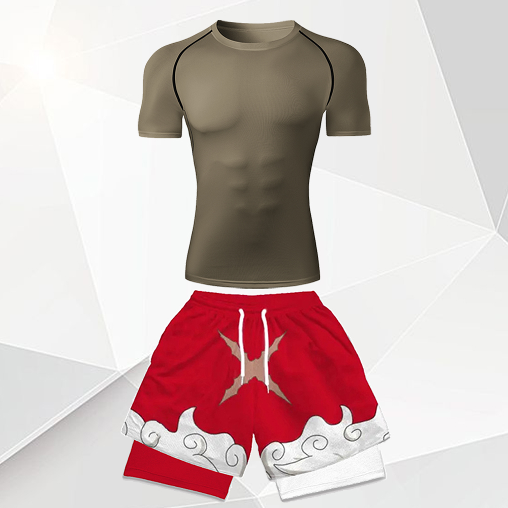 Men's 2Pcs Anime Gym Outfit Wh - Anime & Cosplay Expo Acx 2025 评论和价格