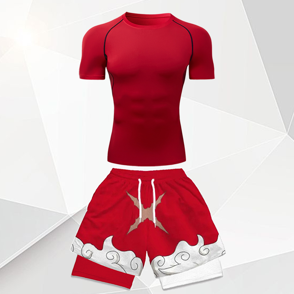 Men's 2Pcs Anime Gym Outfit Wh - Anime & Cosplay Expo Acx 2025 评论和价格