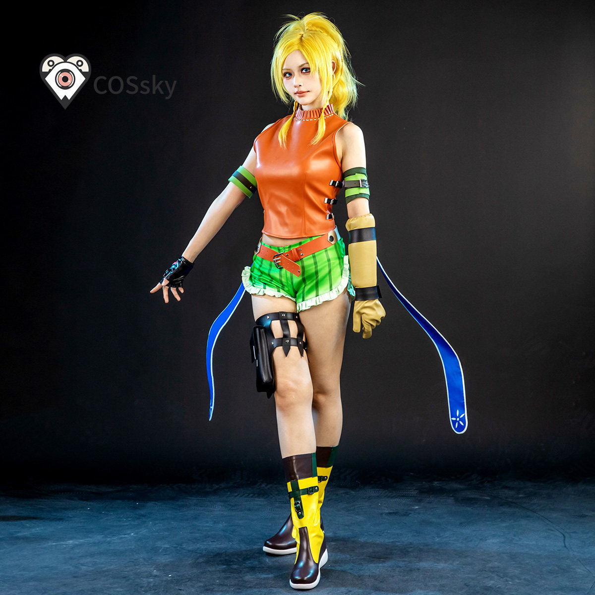 Game Final Fantasy X  Rikku Co - Anime Cosplay Girl Costume 评论和价格