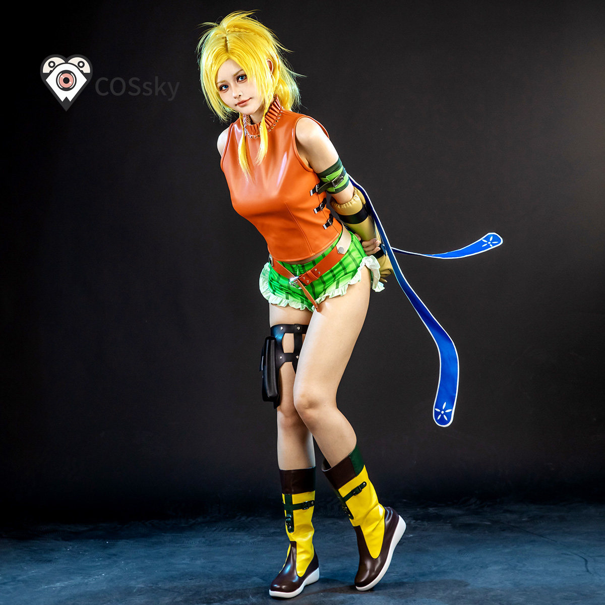 Game Final Fantasy X  Rikku Co - Anime Cosplay Girl Costume 评论和价格