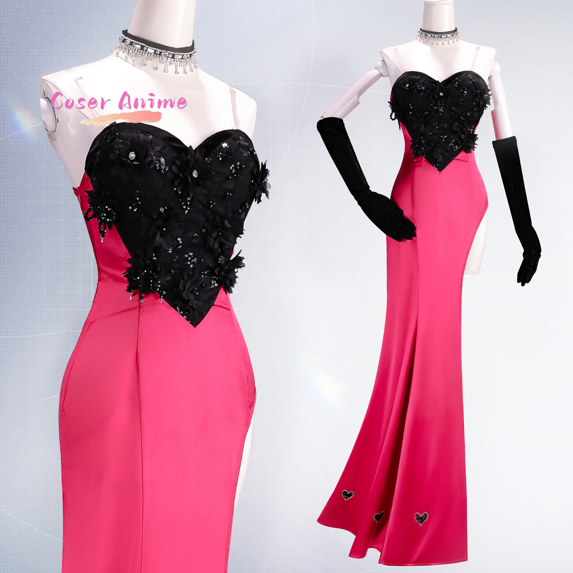 Angel Dust Cosplay Costume Uni - Anime Cosplay Dress 评论和价格