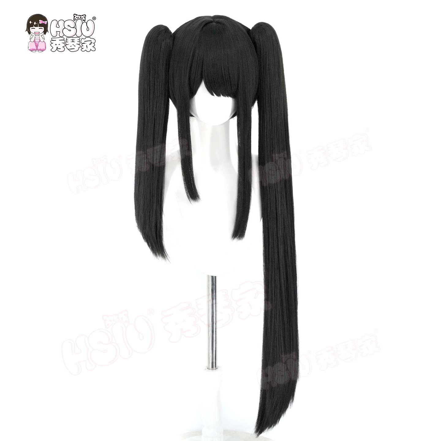 Date A Live Tokisaki Kurumi Co - Anime Cosplay Long Black Hair 评论和价格