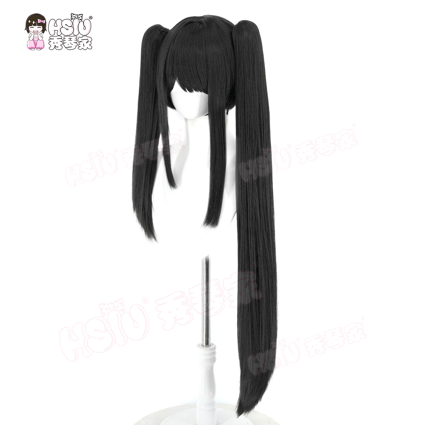Date A Live Tokisaki Kurumi Co - Anime Cosplay Long Black Hair 评论和价格