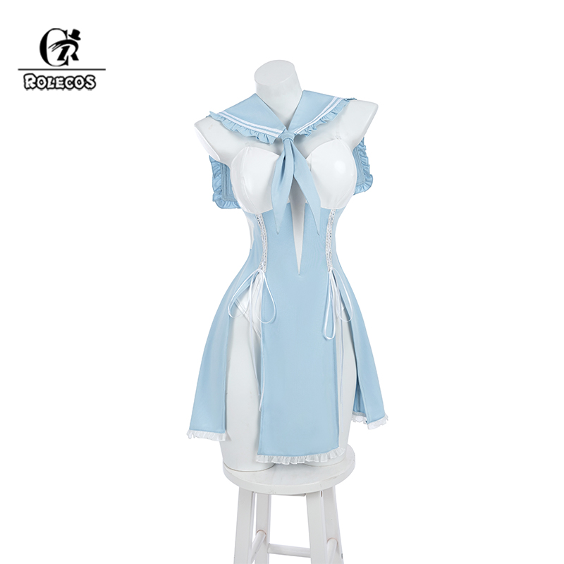 ROLECOS Original Blue White Sa - Anime Cosplay Jumpsuit 评论和价格